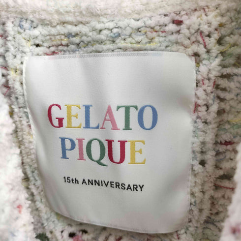 ジェラートピケ gelato pique 15th カラースプレー アラン ショールカーディガン レディース ONE SIZE