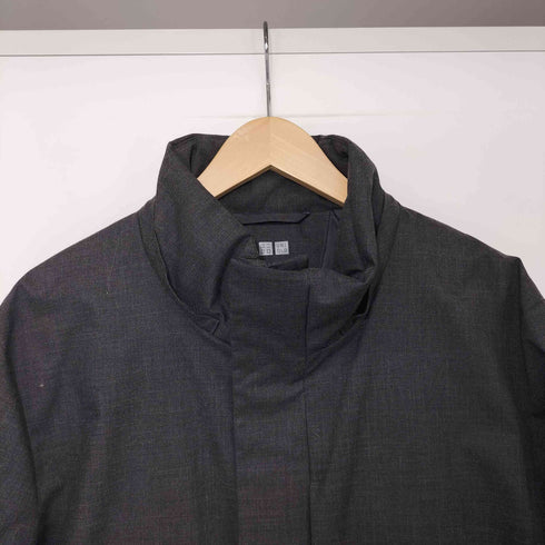 ユニクロ UNIQLO ハイブリッドダウンコート Lサイズ グレー メンズ JPN:L