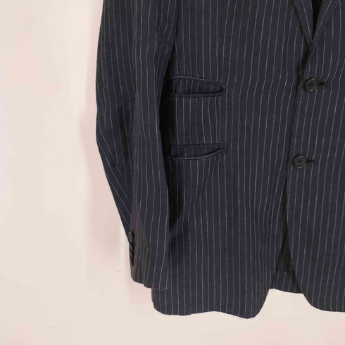 タリアトーレ TAGLIATORE イタリア製 背抜き 総柄 リネン100% 2Bテーラードジャケット メンズ EUR:46