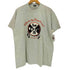 フルーツオブザルーム FRUIT OF THE LOOM 90s USA製 シングルステッチ コットンポリ 霜降り PEORIA ILLINOIS プリント 半袖Tシャツ メンズ import:XL