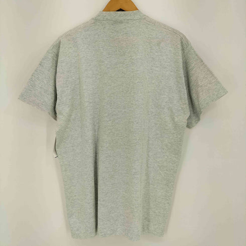 フルーツオブザルーム FRUIT OF THE LOOM 90s USA製 シングルステッチ コットンポリ 霜降り PEORIA ILLINOIS プリント 半袖Tシャツ メンズ import:XL