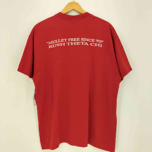 ジャージーズ JERZEES 90-00s THETA CHI プリント クルーネック半袖 Tシャツ メンズ import:L