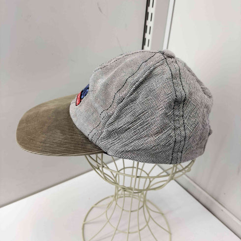 バンズ VANS 90S ロゴ 刺繍 バイカラー コーデュロイ 6パネル キャップ メンズ