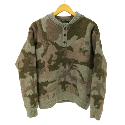 カベラス Cabela's 90-00S カモ 迷彩柄 中綿 ハーフボタン フリース プルオーバー メンズ import:XL
