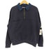 HERO 247.COM 90-00s 襟デニム切替 エルボーパッチ ハーフジップスウェット プルオーバー メンズ import:XL
