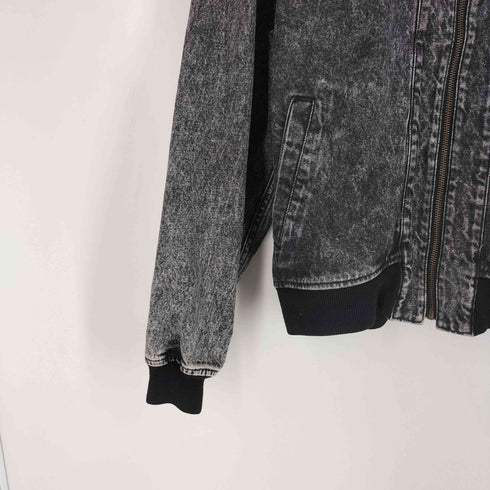 ナイキ NIKE 80S CHALLENGE COURT デニムジップブルゾン ケミカルウォッシュ ブラック メンズ import:L