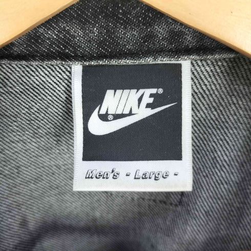 ナイキ NIKE 80S CHALLENGE COURT デニムジップブルゾン ケミカルウォッシュ ブラック メンズ import:L