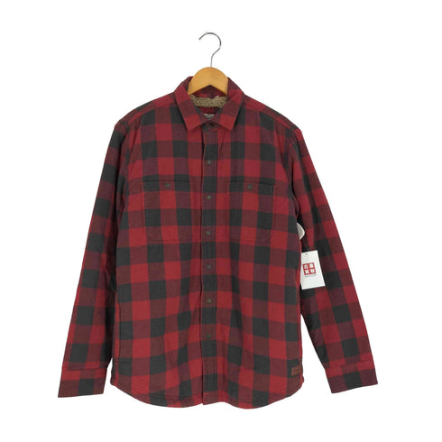 エルエルビーン L.L.Bean 裏地ボア ブロックチェック シャツジャケット メンズ S-REG