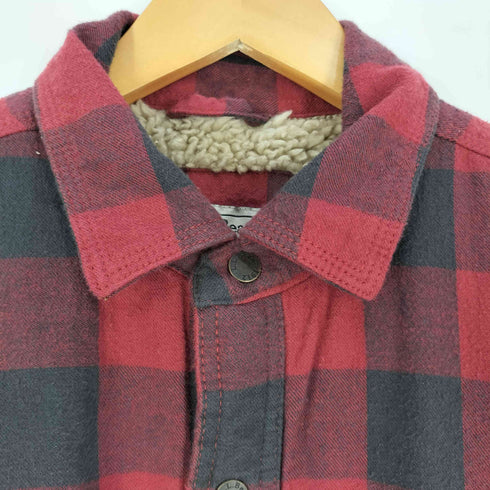 エルエルビーン L.L.Bean 裏地ボア ブロックチェック シャツジャケット メンズ S-REG