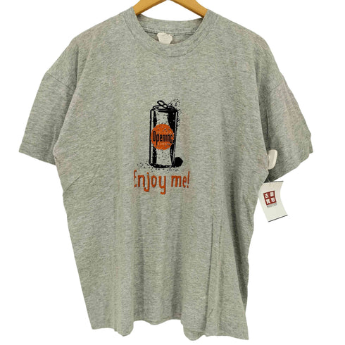 スクリーンスターズ SCREEN STARS 80s シングルステッチ 霜降り ENGLISH OPENING SCHOOL プリント クルーネック半袖 Tシャツ ボックス メンズ import:XL