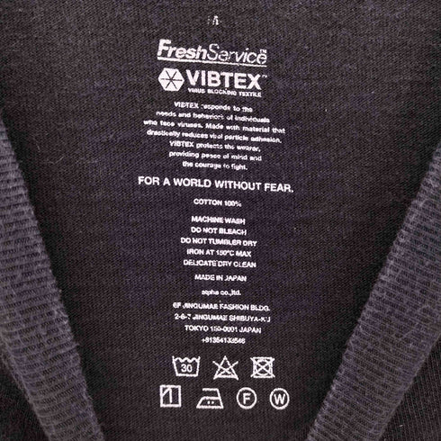 フレッシュサービス Fresh Service VIBTEX for FreshService S/S CREW NECK TEE メンズ