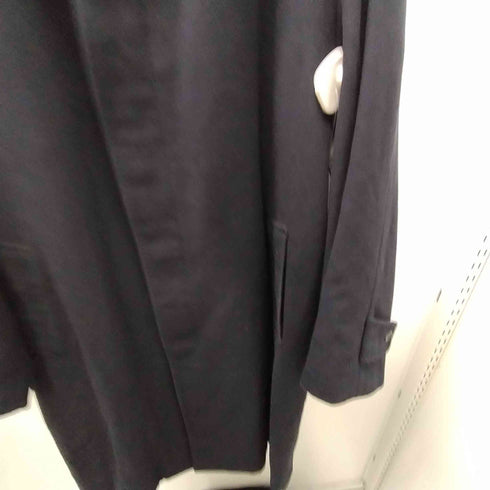 ピュア カシミヤ pure cashmere Made In Italy PURE CASHMERE 100% Balmacaan Long Coat イタリア製 ピュア カシミア 100% バルマカーン ステンカラー ロング コート 比翼 メンズ import:L