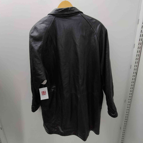 French fabric Lamb Leather Chester Long Coat フランス製 生地 羊革 ラムレザー チェスター ロング コート レディース 15