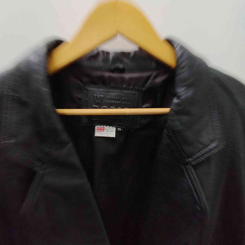 French fabric Lamb Leather Chester Long Coat フランス製 生地 羊革 ラムレザー チェスター ロング コート レディース 15