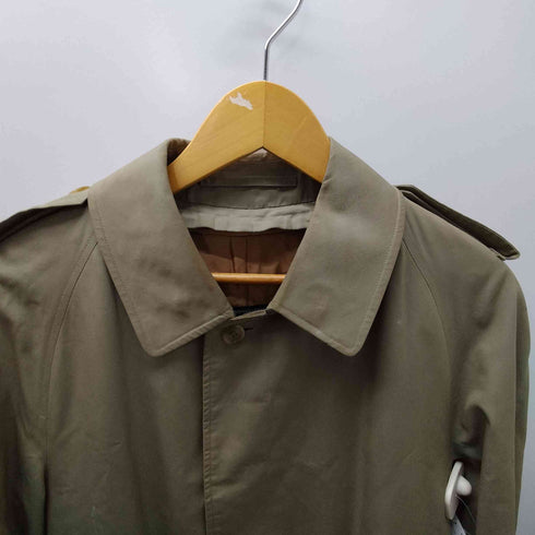 バーバリーズ BURBERRYS 70-80S 英国製 MARUZEN 丸善別注 裏地ノバチェック 玉蟲 トレンチコート メンズ