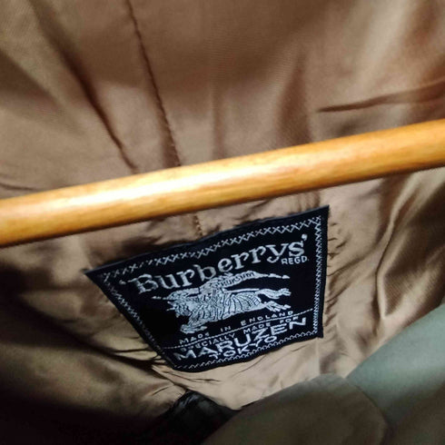 バーバリーズ BURBERRYS 70-80S 英国製 MARUZEN 丸善別注 裏地ノバチェック 玉蟲 トレンチコート メンズ