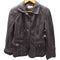 Lamb Leather Lacket 裏地総柄 ステッチ デザイン 羊革 ラムレザー シングル ライダース ジャケット レディース import:M