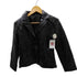 Lamb Leather Lacket 裏地総柄 ツギハギ ステッチ デザイン 羊革 ラムレザー ジャケット レディース import:M