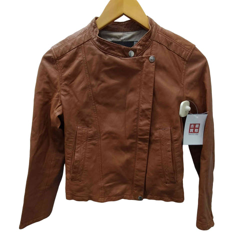 Lamb Leather Lacket 羊革 ラムレザー ダブル ライダース ジャケット レディース 38