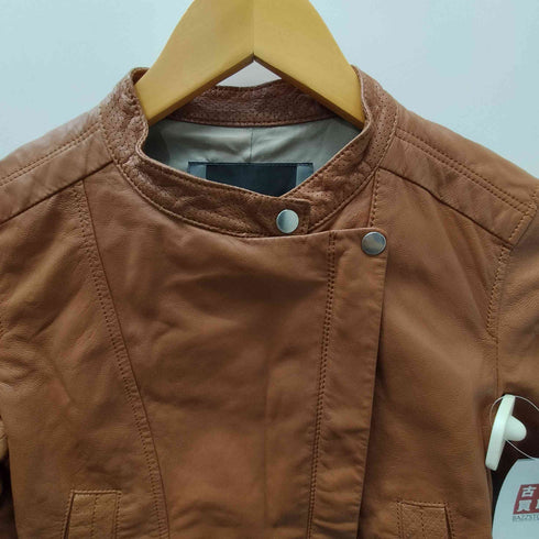 Lamb Leather Lacket 羊革 ラムレザー ダブル ライダース ジャケット レディース 38
