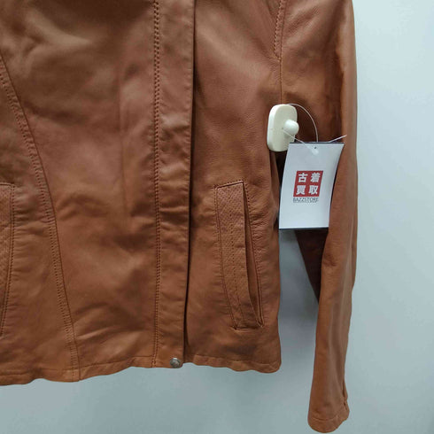 Lamb Leather Lacket 羊革 ラムレザー ダブル ライダース ジャケット レディース 38