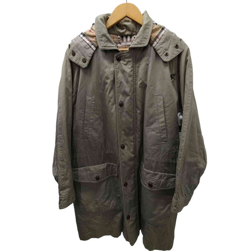 バーバリーズ BURBERRYS 90S 裏地キルティングノバチェックライナー デタッチャブルフード モッズ コート メンズ import:M