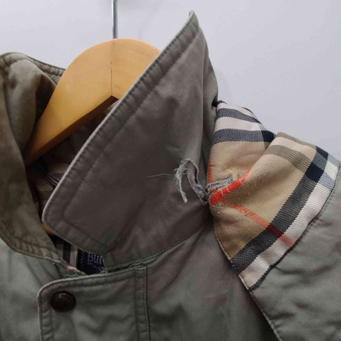 バーバリーズ BURBERRYS 90S 裏地キルティングノバチェックライナー デタッチャブルフード モッズ コート メンズ import:M