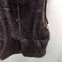 Real Fur 100%& Real Leather Reversible Mouton Vest リアルファー 裏地リアルレザー リバーシブル ムートン ベスト ジレ レディース import:M