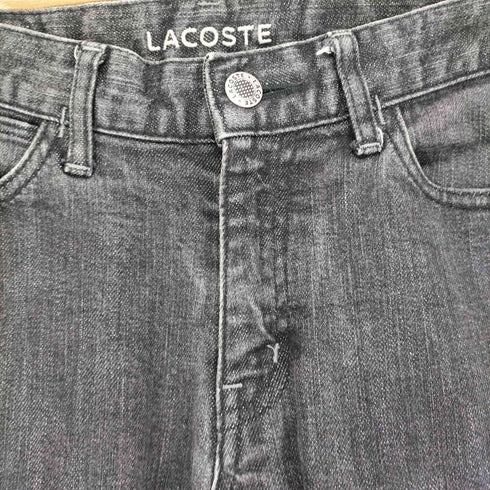 ラコステ LACOSTE ブラックデニムパンツ メンズ 79
