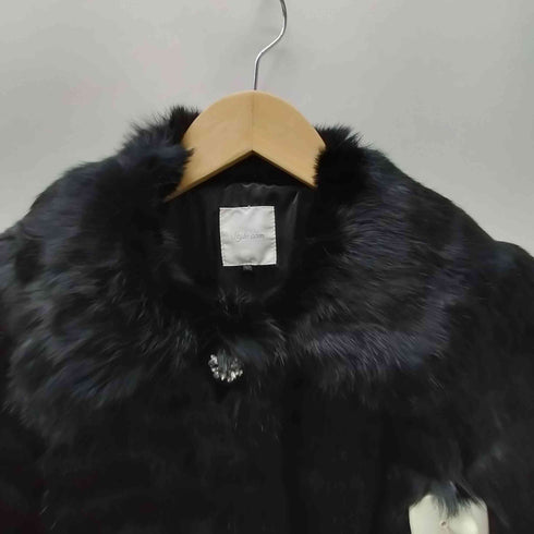 Real Fur 100% Mouton Jacket リアルファー ムートン ジャケット ブルゾン レディース 9