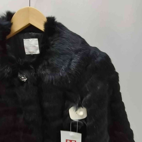 Real Fur 100% Mouton Jacket リアルファー ムートン ジャケット ブルゾン レディース 9