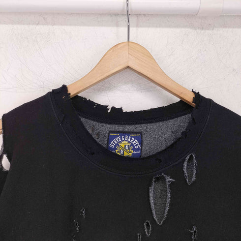 steve & barrys ダメージ加工リメイク army スウェット メンズ XXL