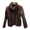 Italian Fabric Mink Real Fur 100% & CASHMERE 100% Zebra Jacket イタリア製 生地 ミンク リアルファー & カシミア 100% ゼブラ ジャケット レディース import:M