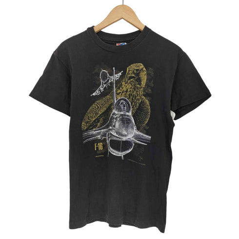 ヘインズ Hanes 90S USA製 black bird シングルステッチ クルーネックTシャツ アニマルプリント レディース L 14-16