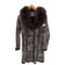 Real Fur 100% & Real Leather Mouton Long Coat リアルファー 100% & 本革 リアルレザー ムートン ロング コート レディース 3