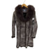Real Fur 100% & Real Leather Mouton Long Coat リアルファー 100% & 本革 リアルレザー ムートン ロング コート レディース 3