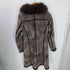 Real Fur 100% & Real Leather Mouton Long Coat リアルファー 100% & 本革 リアルレザー ムートン ロング コート レディース 3