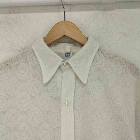 trikota ユーロ 総柄シアーシャツ メンズ