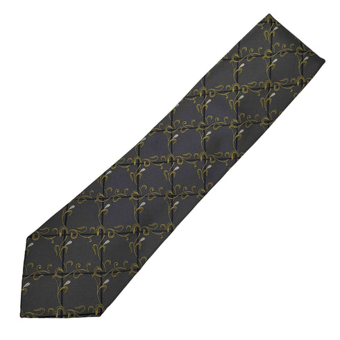 イヴサンローラン Yves Saint Laurent 総柄 シルク ネクタイ メンズ