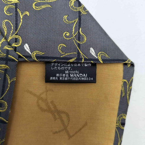 イヴサンローラン Yves Saint Laurent 総柄 シルク ネクタイ メンズ