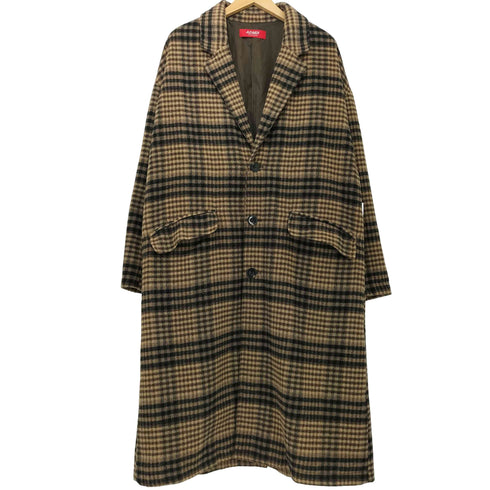 A.S.M / ADMIX ウール シャギー オーバーサイズ ロング丈 チェスター コート メンズ import:M