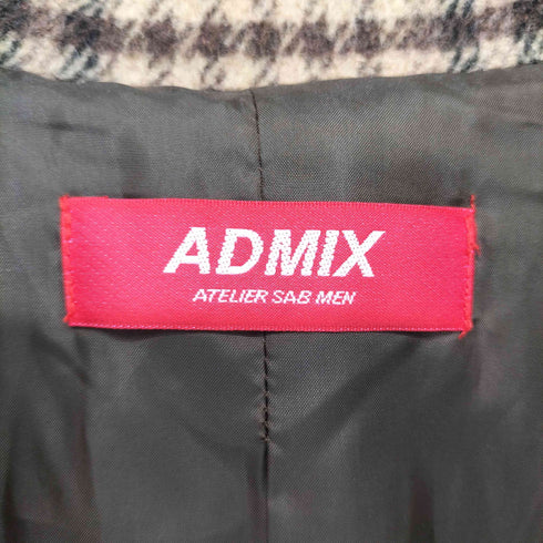 A.S.M / ADMIX ウール シャギー オーバーサイズ ロング丈 チェスター コート メンズ import:M