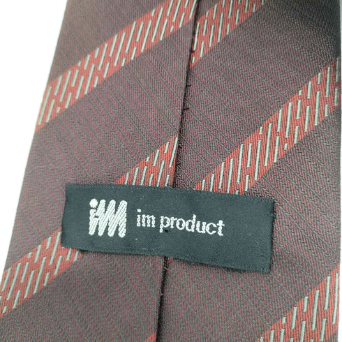 アイムプロダクトイッセイミヤケ im product ISSEY MIYAKE レジメンタル ストライプ トラッド シルク ネクタイ メンズ