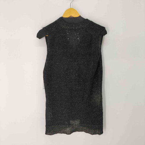 メゾンマルジェラ Maison Margiela 白タグ ここのえ期 Vネック ラメ ニットベスト メンズ M