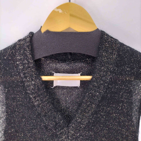 メゾンマルジェラ Maison Margiela 白タグ ここのえ期 Vネック ラメ ニットベスト メンズ M