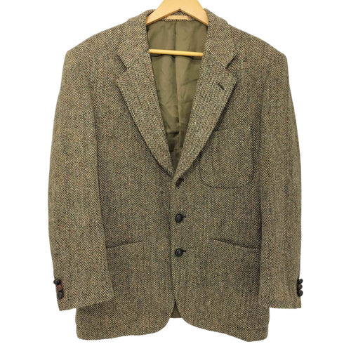 Draper's Bench Harris Tweed ハリスツイード生地 バスケットボタン ウール 3B テーラードジャケット メンズ JPN:48