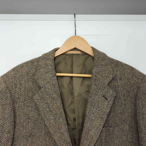Draper's Bench Harris Tweed ハリスツイード生地 バスケットボタン ウール 3B テーラードジャケット メンズ JPN:48