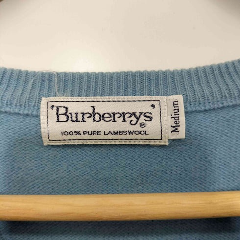 バーバリーズ BURBERRYS 90s アーガイル ラムズウール ニットベスト レディース import:M