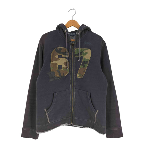 ポロジーンズカンパニーラルフローレン POLO JEANS COMPANY RALPH LAUREN カモ 67ワッペン ジップパーカー メンズ import:L