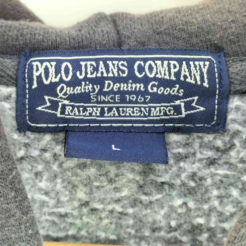 ポロジーンズカンパニーラルフローレン POLO JEANS COMPANY RALPH LAUREN カモ 67ワッペン ジップパーカー メンズ import:L